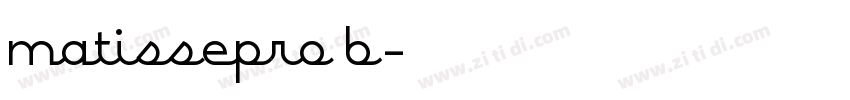 matissepro b字体转换